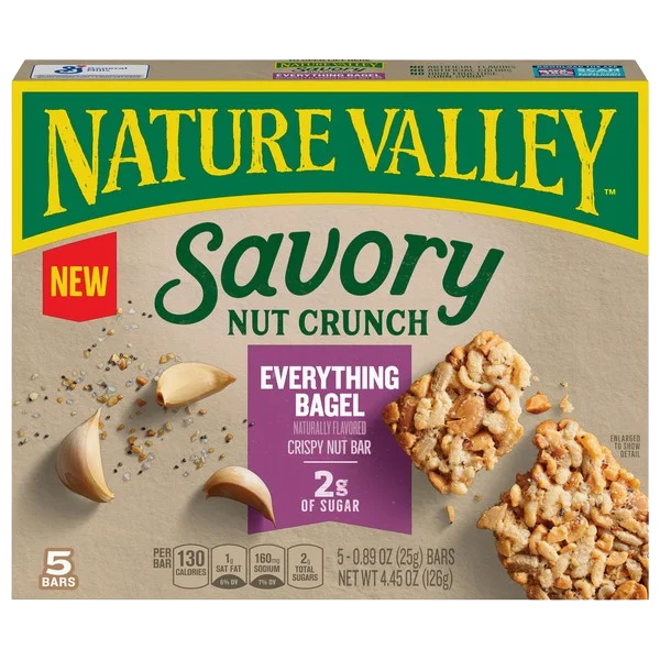 Image of Nature Valley Savory Nut Crunch Bar - Everything Bagel (5CT)