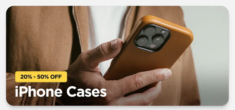 20% to 50% off iPhone cases. Featuring English Tan Traditional Case