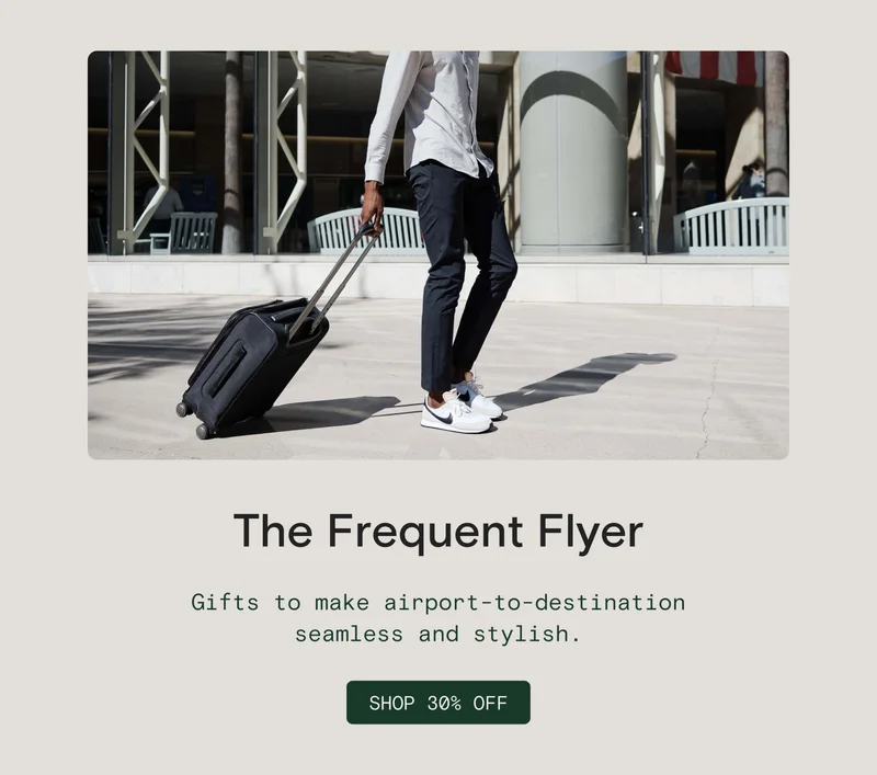 The Frequent Flyer: Gifts to make airport-to-destination seamless and stylish. [SHOP 30% OFF]