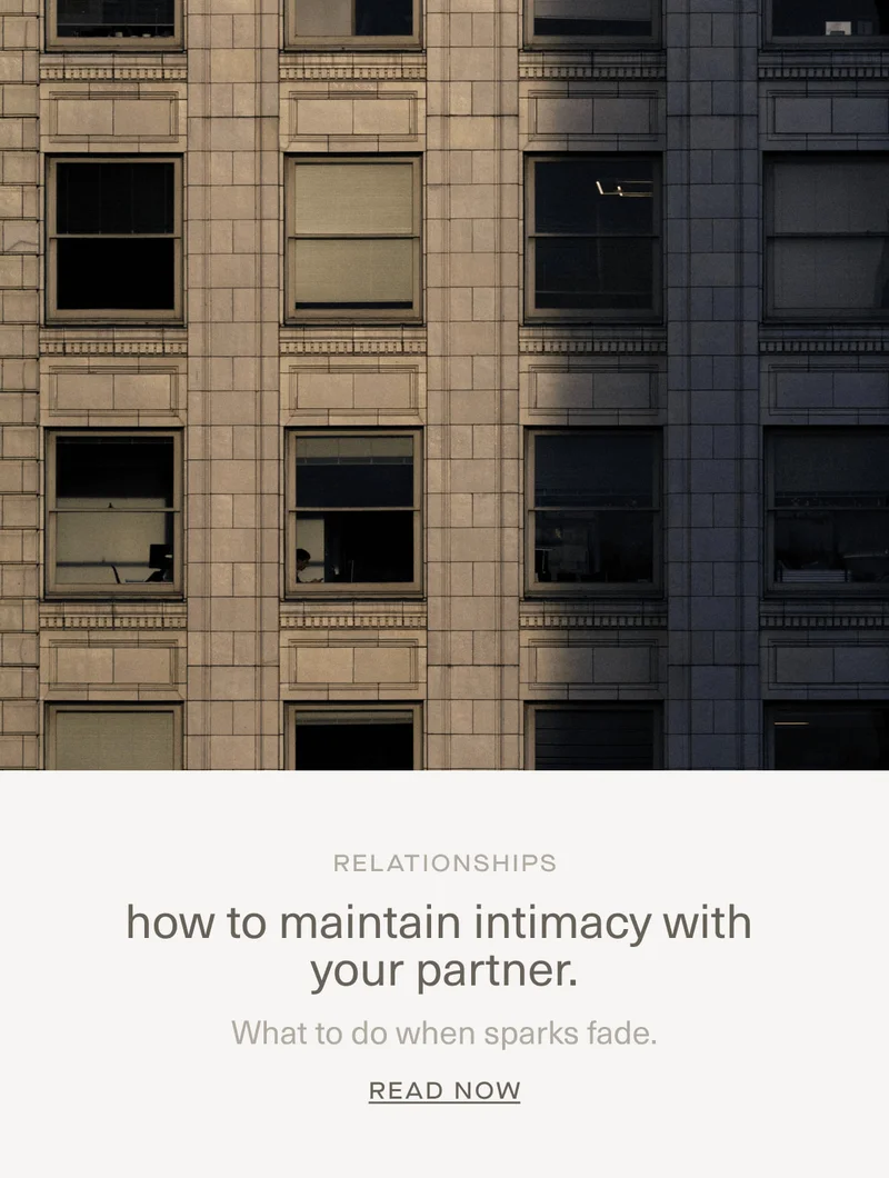 RELATIONSHIPS | how to maintain intimacy with your partner. | What to do when sparks fade. | Read Now