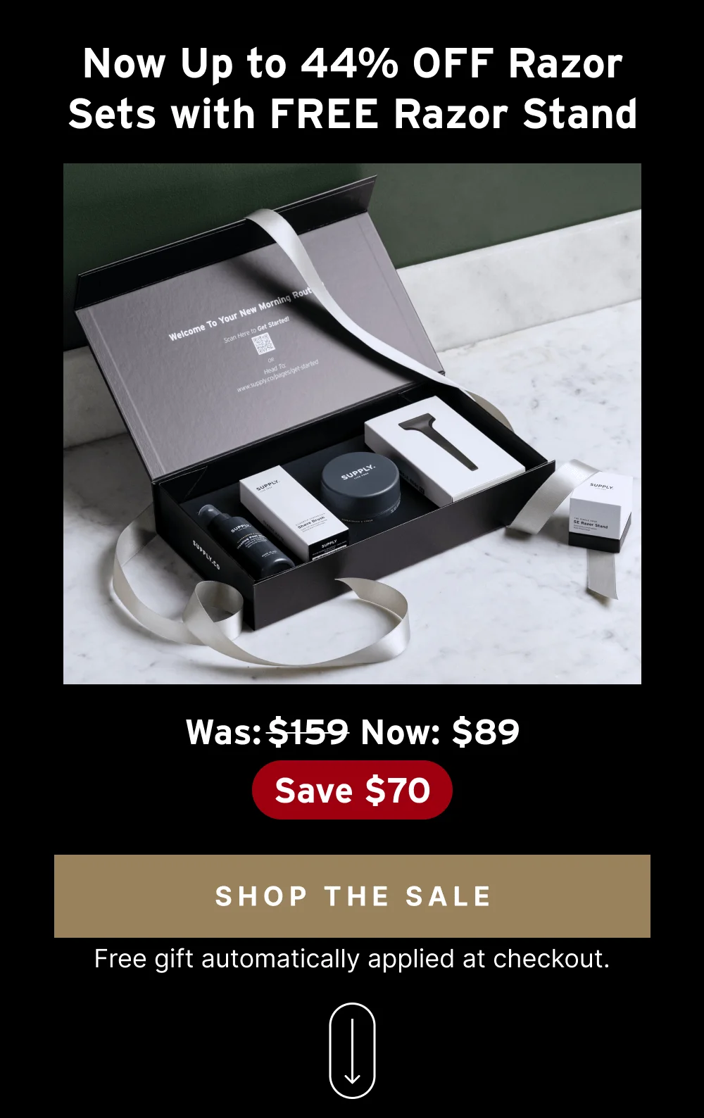 Now Up to 44% OFF Razor Sets with FREE Razor Stand [ Shop the Sale ]