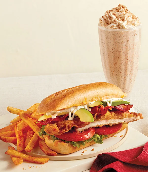 Classic Chicken Sandwich & New Cupcake or Cinn-A-Stack® Milkshake