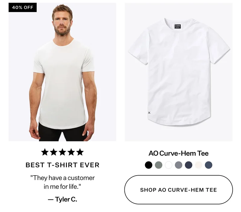 AO Curve-Hem Tee