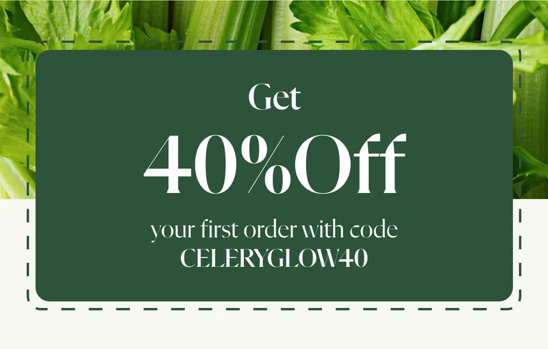 Get 40% off your first order with code CELERYGLOW40.