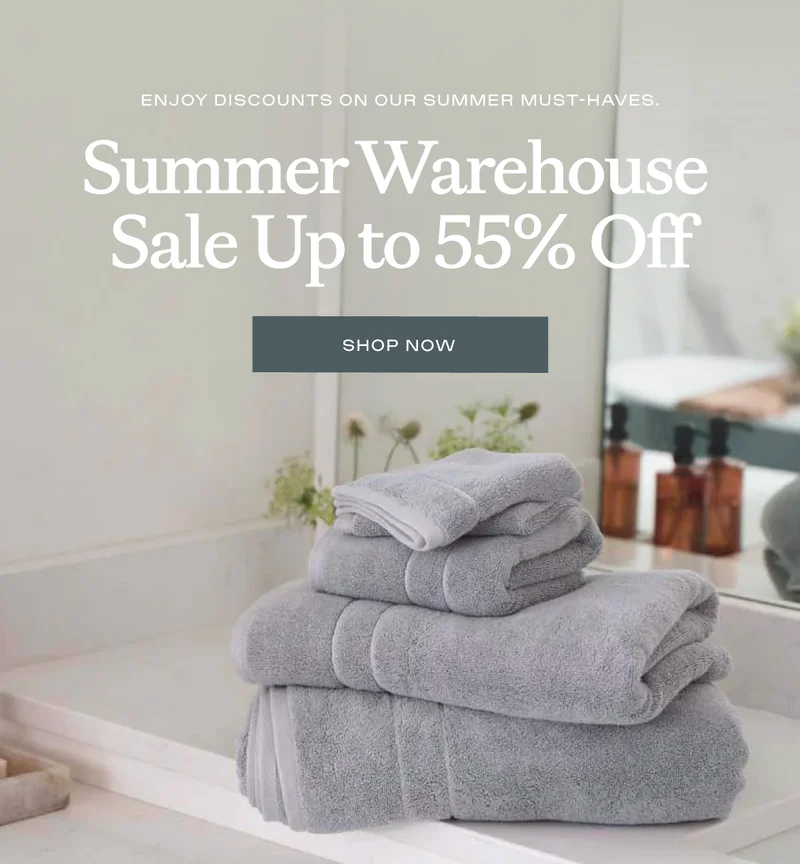 Summer Warehouse Sale: Save Up To 55% Off