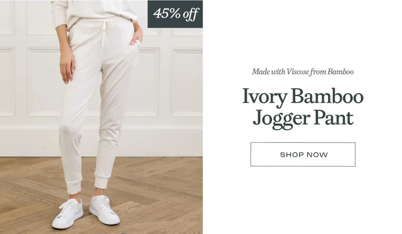 Women's Ivory Jogger Pant up to 45% off