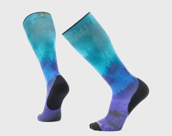 Ski Compression Print Over The Calf Socks