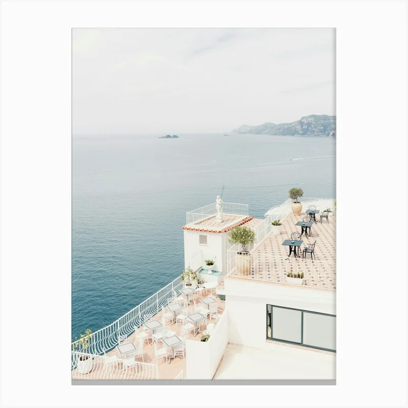 Image of Relax At The Amalfi Coast In Italy Canvas Print