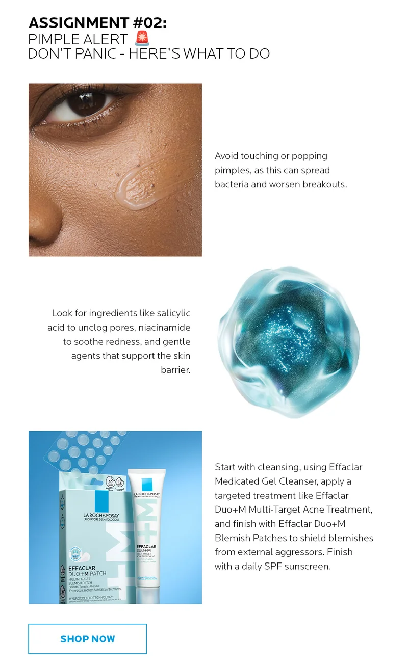 Look for key ingredients to tackle different types of acne. Shop Acne Prone Skincare now