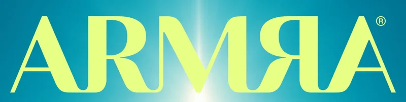 ARMRA logo in bright chartreuse lettering on a teal gradient background. ARMRA logo in bright chartreuse lettering on a teal gradient background.