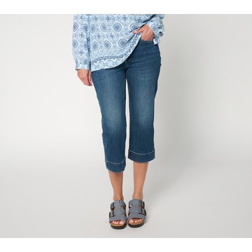 NYDJ Marilyn Regular Straight Leg Capri Jeans in Cool Embrace
