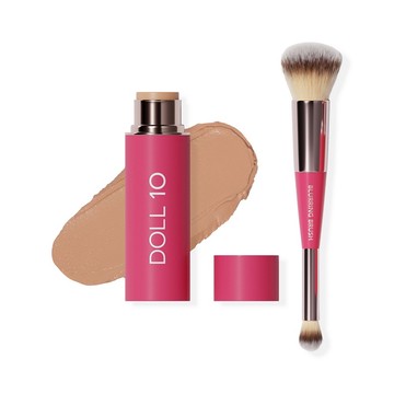 Doll 10 Peptide Blur Stick Foundation with Brush