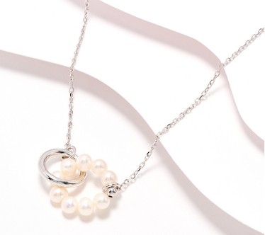 Honora Diamond Cut Forzatina Chain Necklace with Cultured Pearls