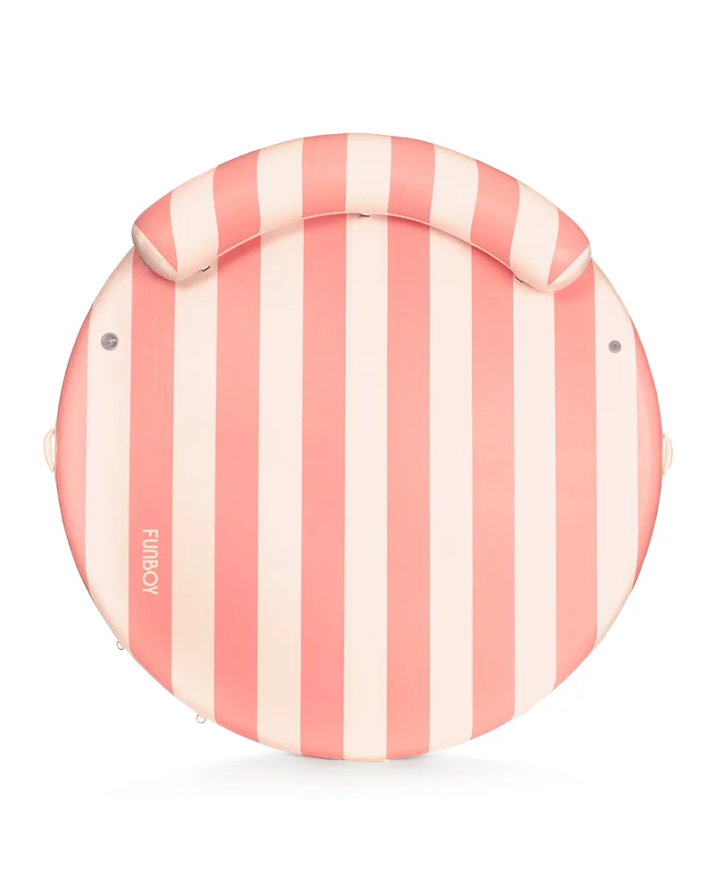 Image of Leisure Island: Floating Dock with Backrest Pink