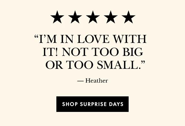 SHOP SURPRISE DAYS