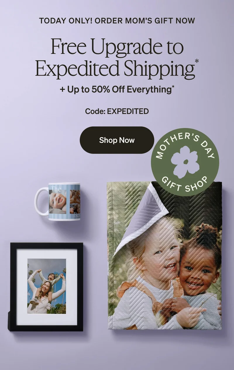 Today only: free upgrade to expedited shipping