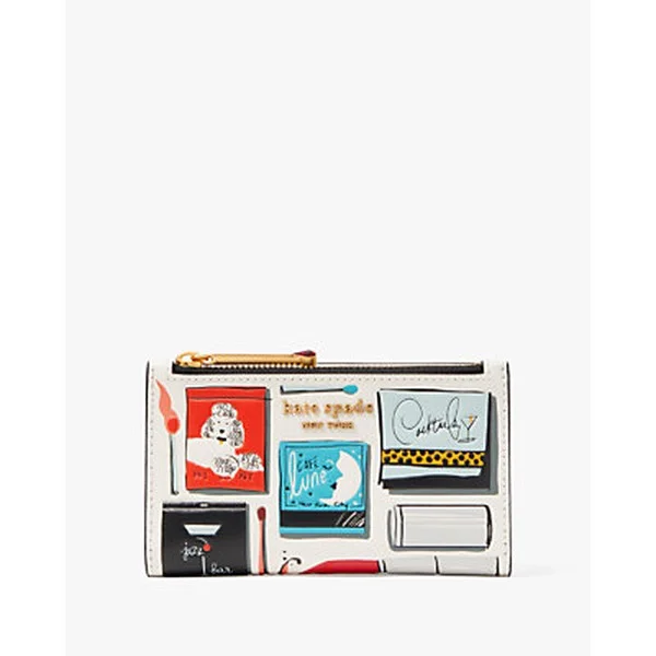 Morgan Matchbox Embossed Small Slim Bifold Wallet