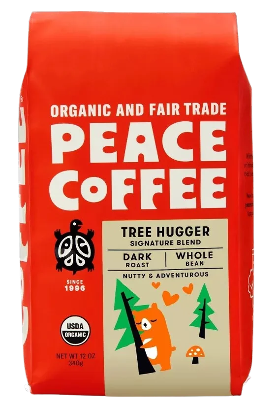 Image of Peace Coffee Tree Hugger Whole Bean Dark Roast Coffee