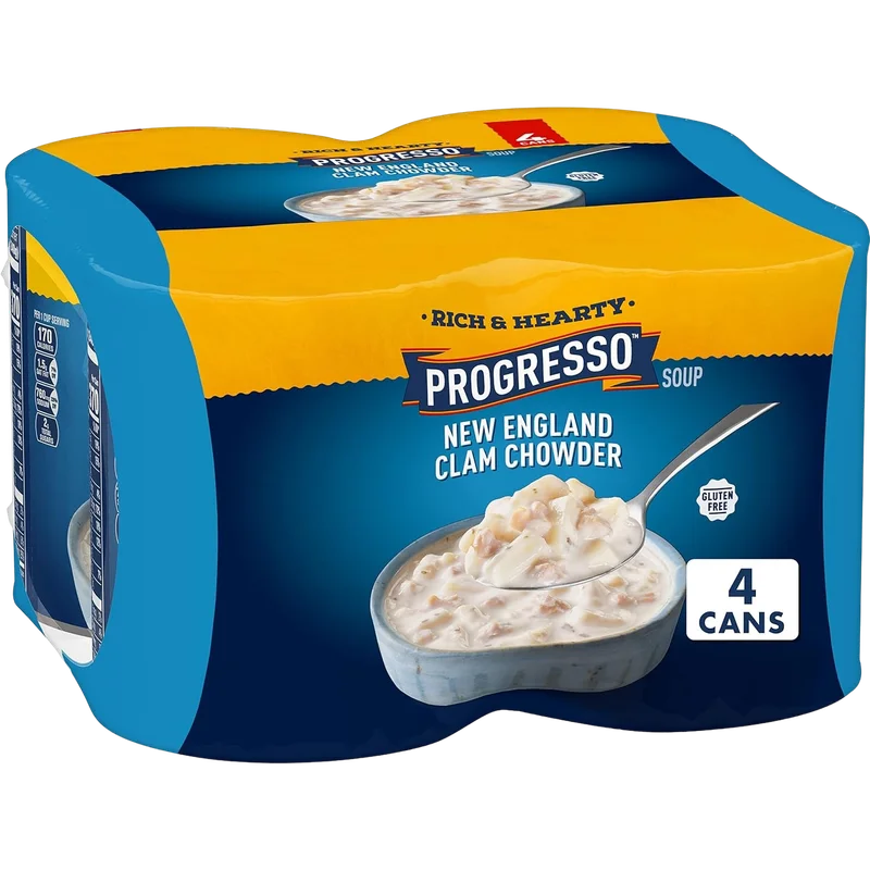 Image of Progresso Rich & Hearty New England Clam Chowder (4 Pack)
