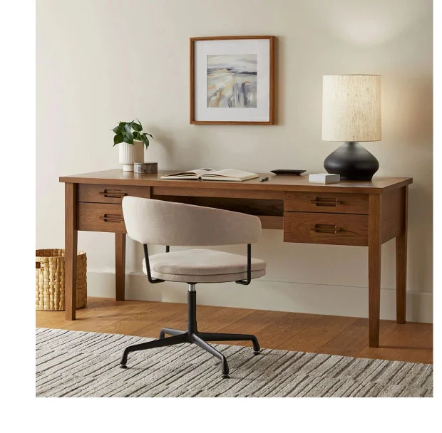 Munson Smoked Oak Storage Desk