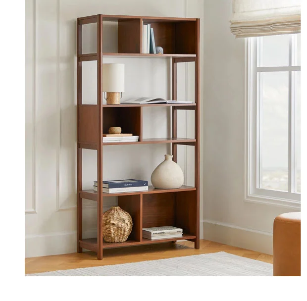 Mysen Walnut Tall Bookcase
