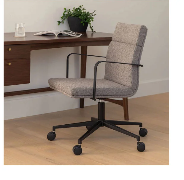 Gerven Cathedral Gray Office Chair