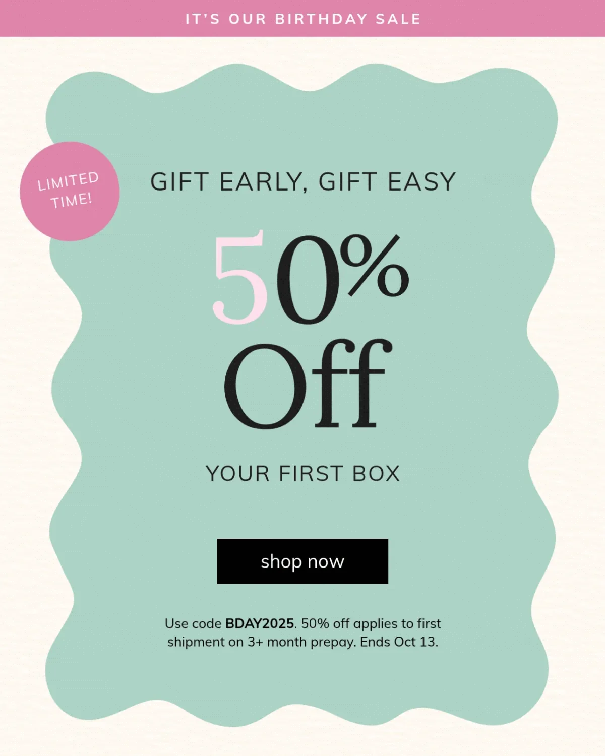 Shop the Birthday Sale