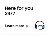 Here for you 24/7 - Learn more ˃