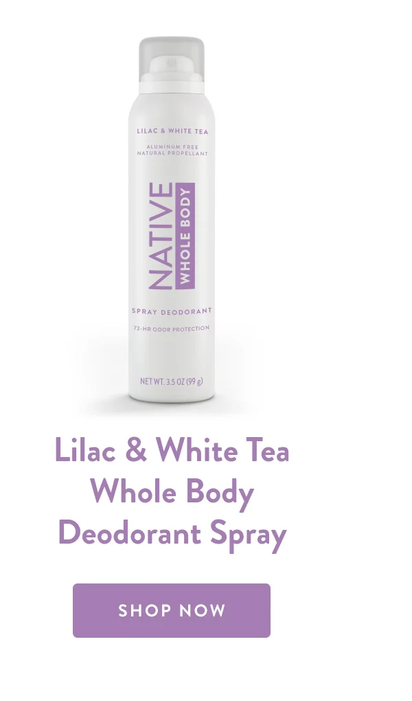 Lilac & White Tea Whole Body Deodorant Spray | SHOP NOW