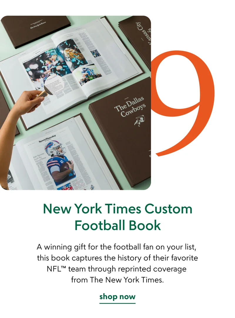 New York Times Custom Football Book