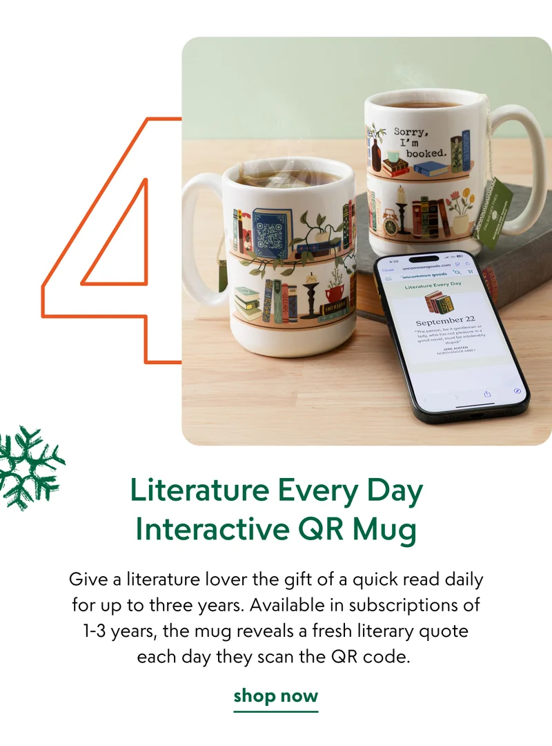Literature Every Day Interactive QR Mug
