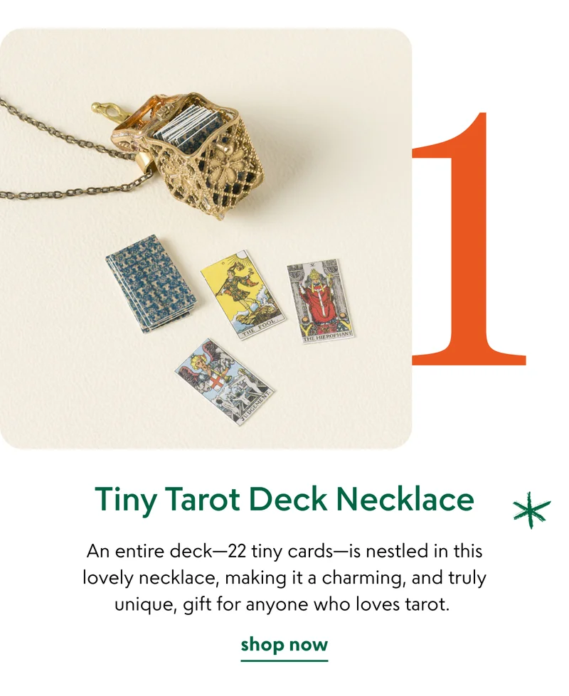 Tiny Tarot Deck Necklace