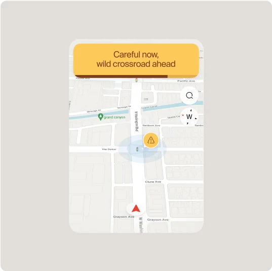 A screenshot of the Crash Detection feature in the Cowboy app
