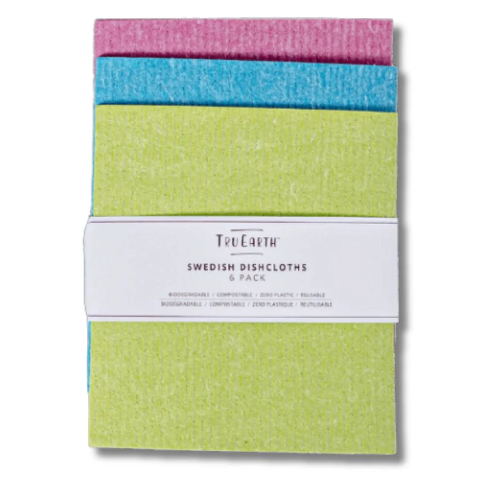 Image of Tru Earth Swedish Dishcloths - Multi-Colour 6 Pack