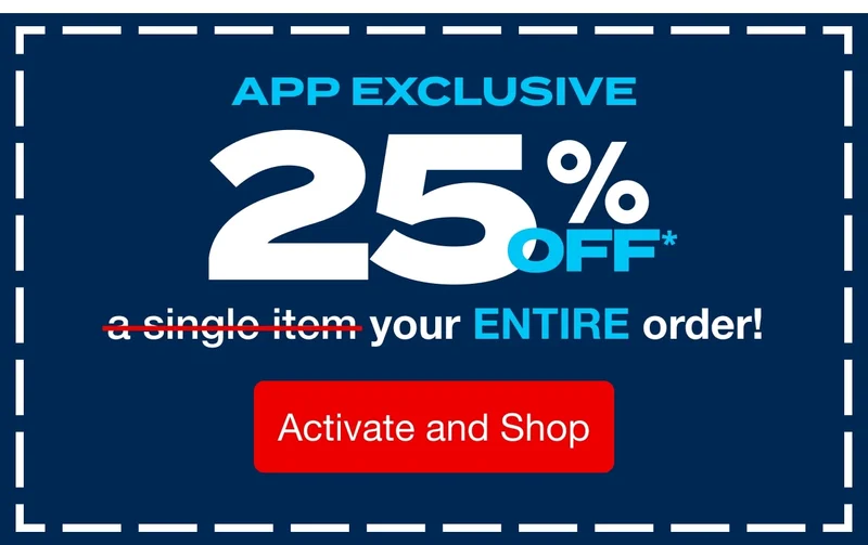 25% Off App Exclusive