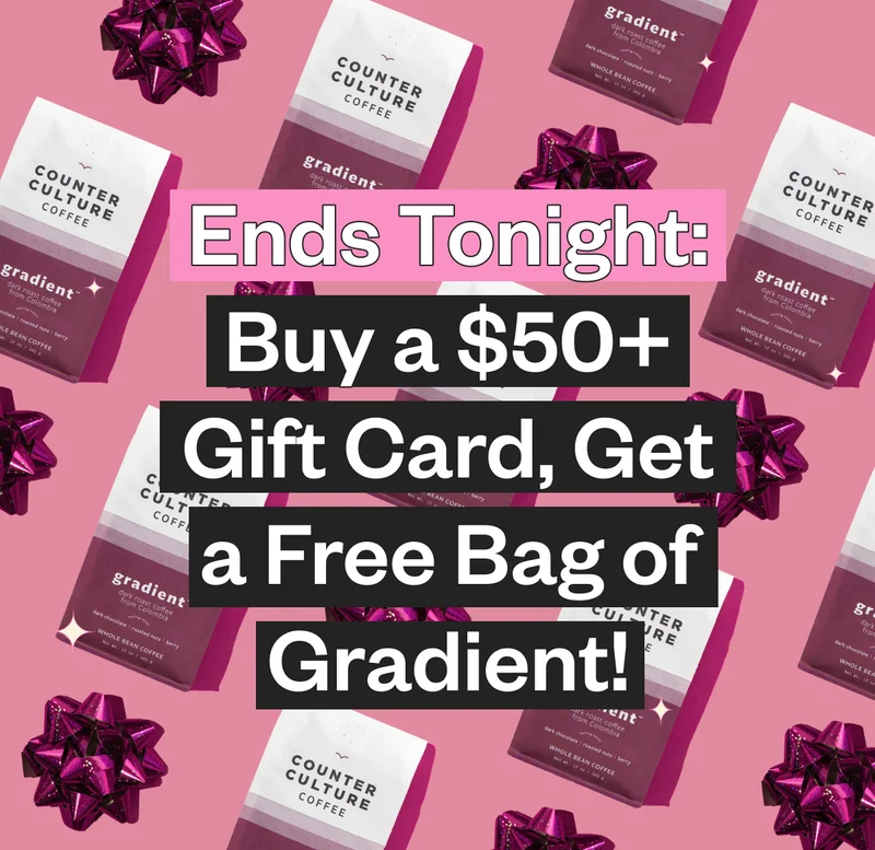 Ends tonight-Buy a Gift card, get a free bag Ends tonight-Buy a Gift card, get a free bag