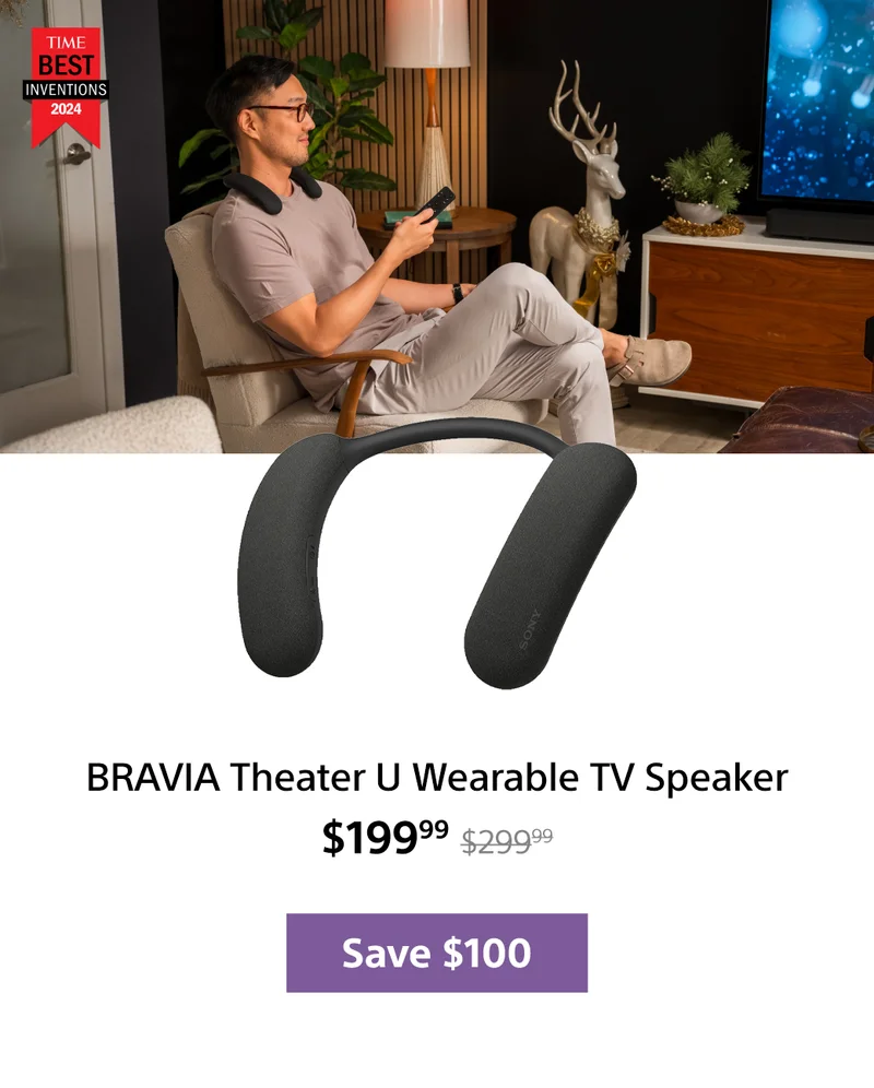 BRAVIA Theater U Wearable TV Speaker | Save $100