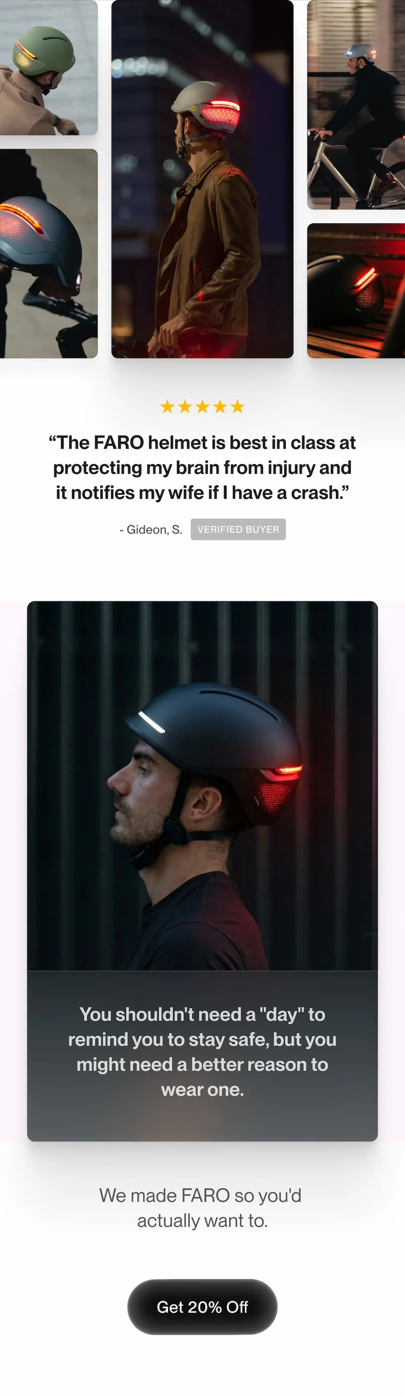 FARO helmet review praises crash protection and alerts 20% off