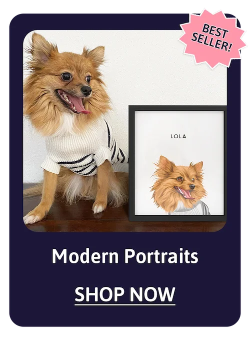 BEST SELLER! Modern Pet Portrait - Shop Now