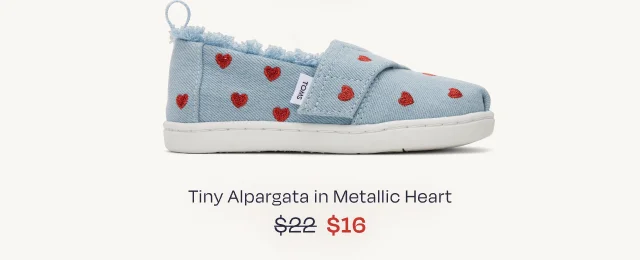 Denim Hearts Toddler Shoe - Image