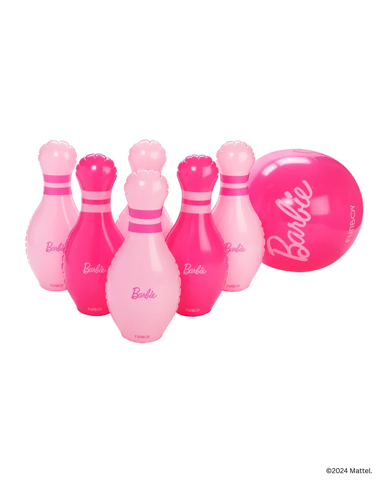 Image of FUNBOY X Barbie™ Inflatable Backyard Bowling Set