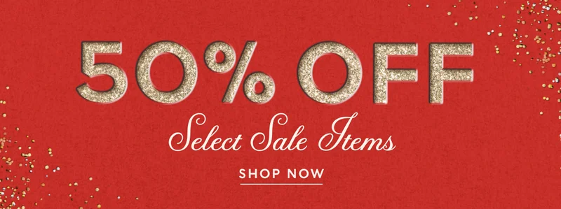 Black Friday 50% off select sale items