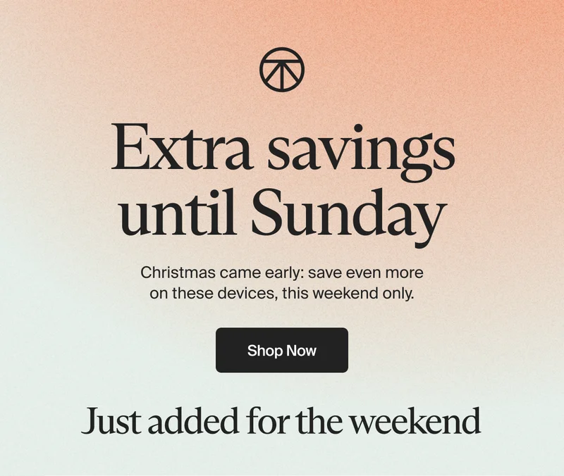 Extra savings until Sunday