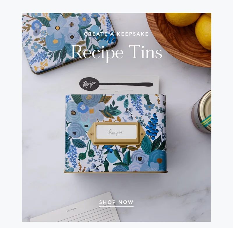 Shop Recipe Tins