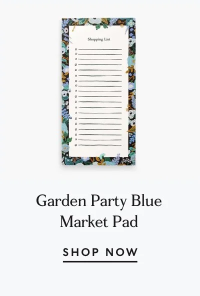 Shop Garden Party Blue Market Pad