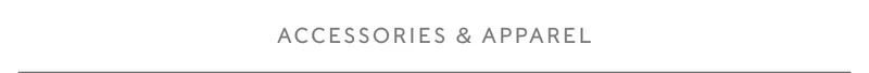 Shop Accessories & Apparel