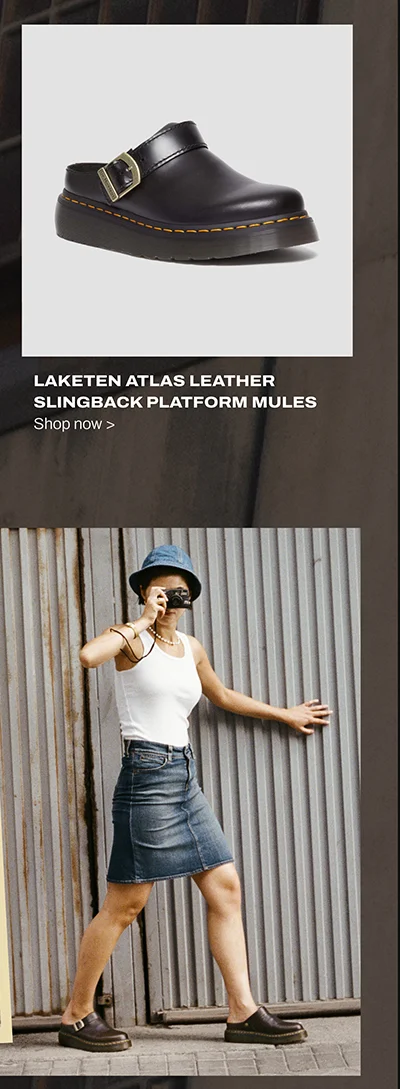 Laketen Atlas Leather Slingback Platform Mules