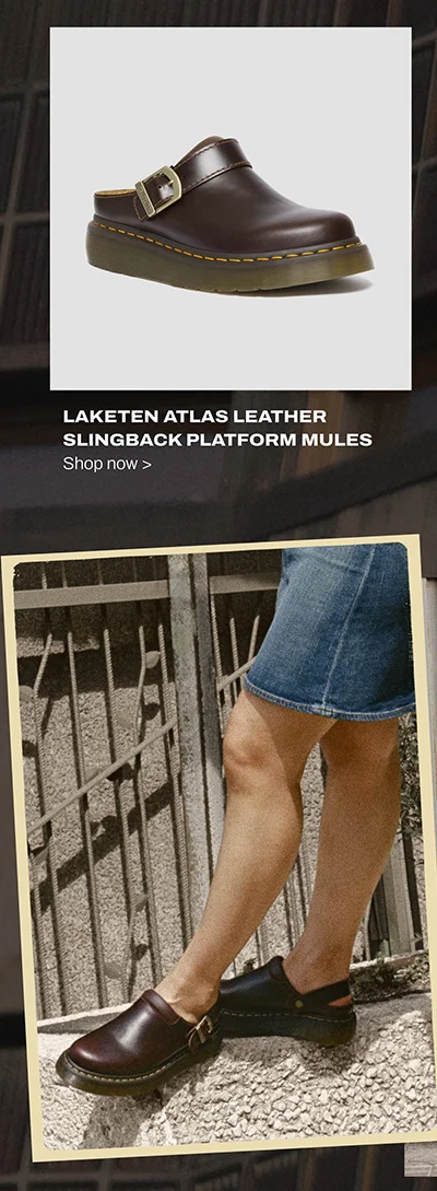 Laketen Atlas Leather Slingback Platform Mules