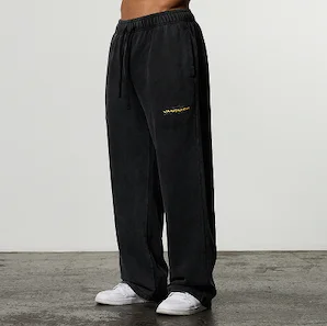 QUICKSTRIKE BLACK STRAIGHT LEG SWEATPANTS