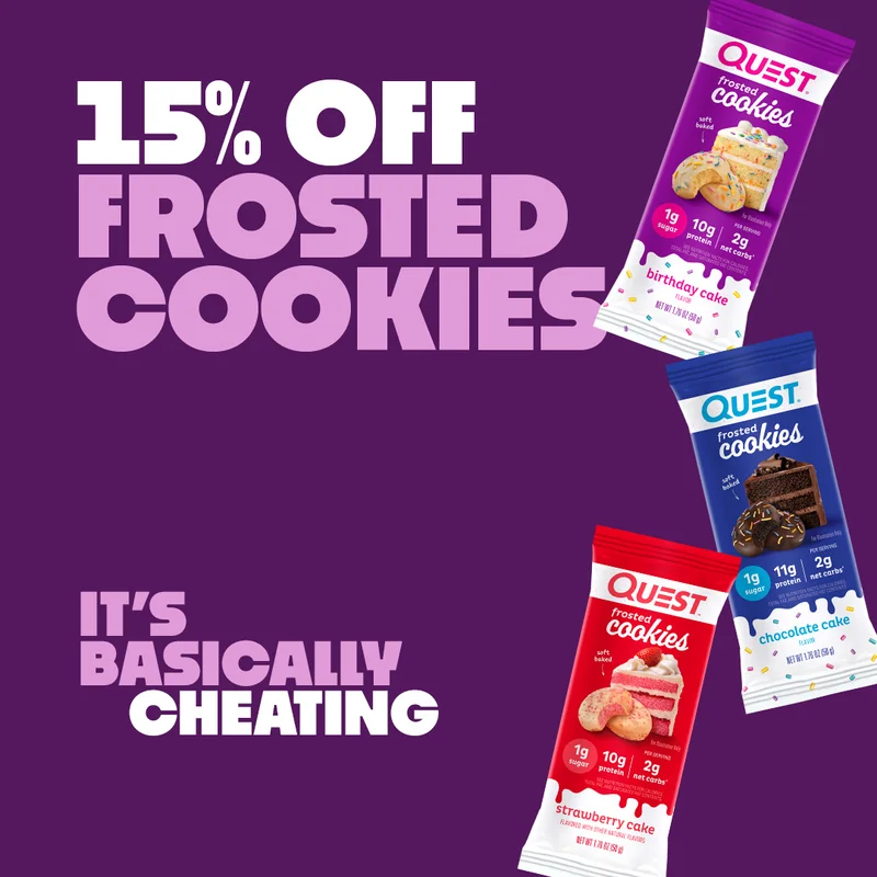 15% off frosted cookies. it's basically cheating